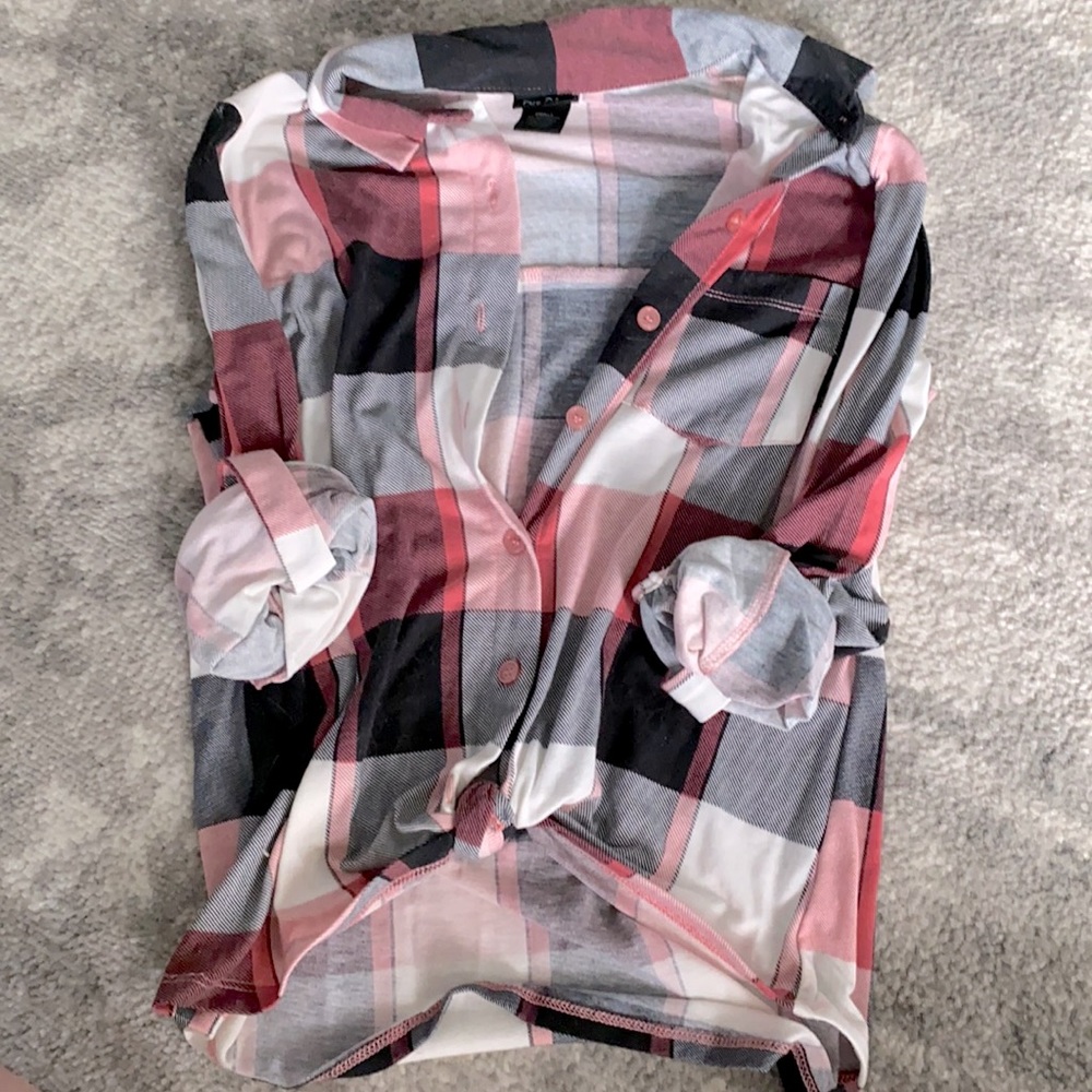 Plaid Button up